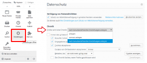 Wie Sie in Ihrem Browser den Verlauf endgültig löschen können 7 Firefox Browser Einstellungen
