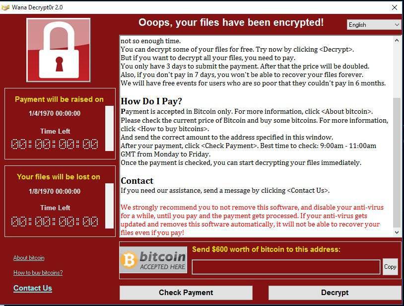 Ransomware „WannaCry“ legt weltweit PCs und Server lahm Ransomware "WannaCry" legt weltweit PCs und Server lahm